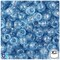 BeadTin Light Sapphire Sparkle 9mm Barrel Plastic Pony Beads (500pcs)